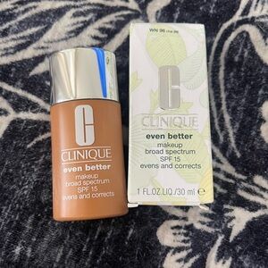 Clinique Even Better‎ SPF15 Makeup Cream Foundation WN 96 Chai 30ml NEW
